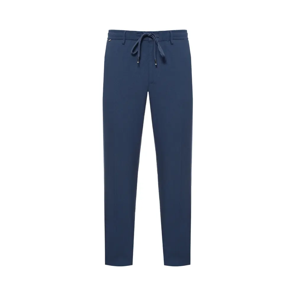 Брюки Regular Tapered Fit из вискозы и хлопка
