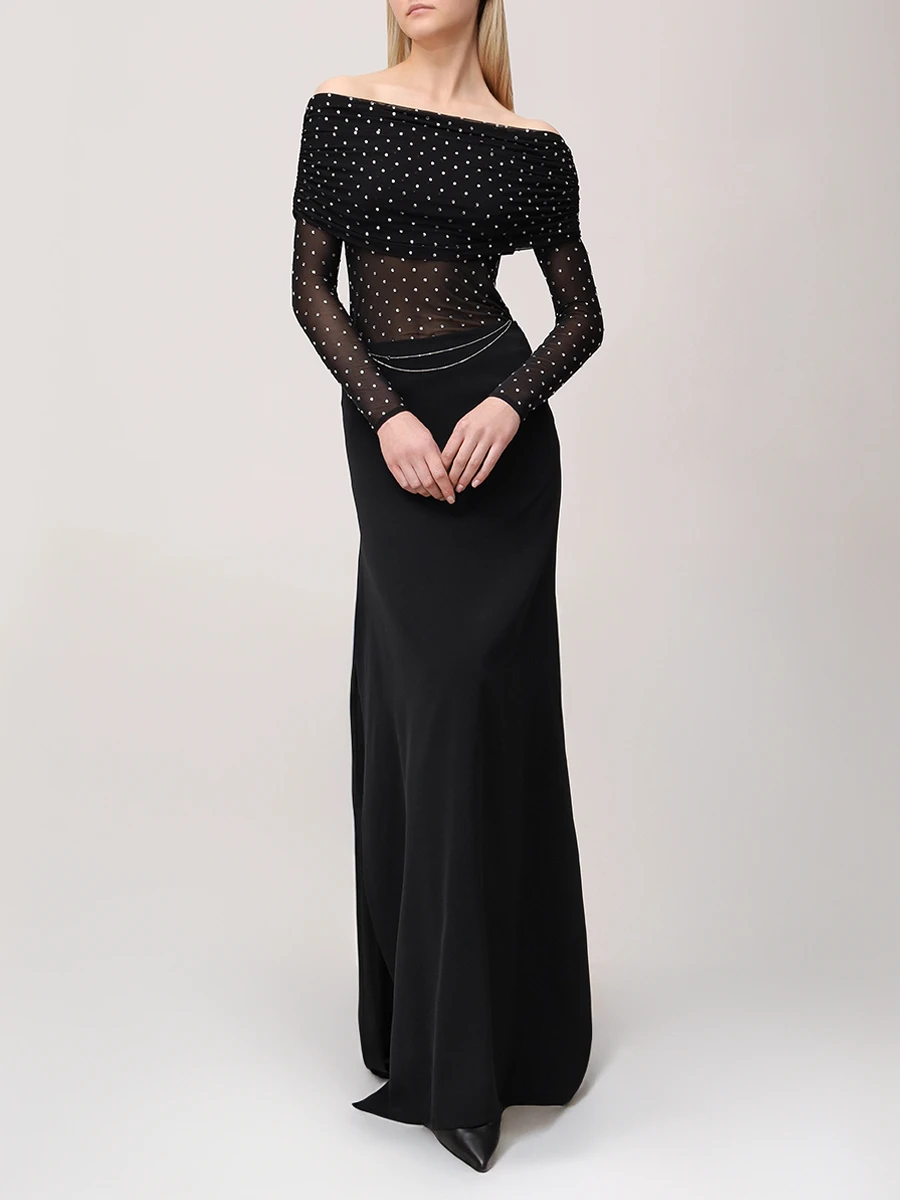 Топ со стразами