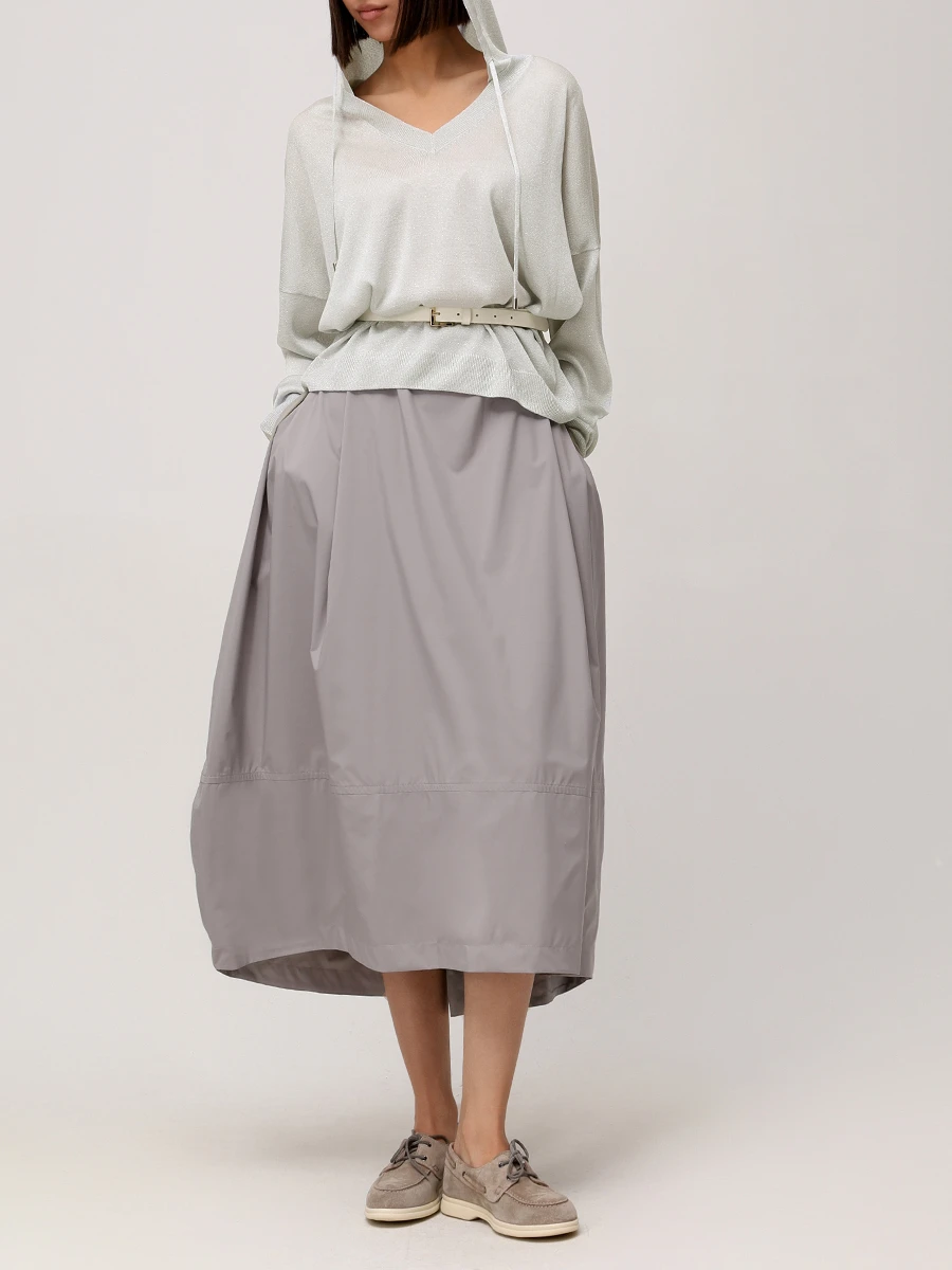 Юбка однотонная