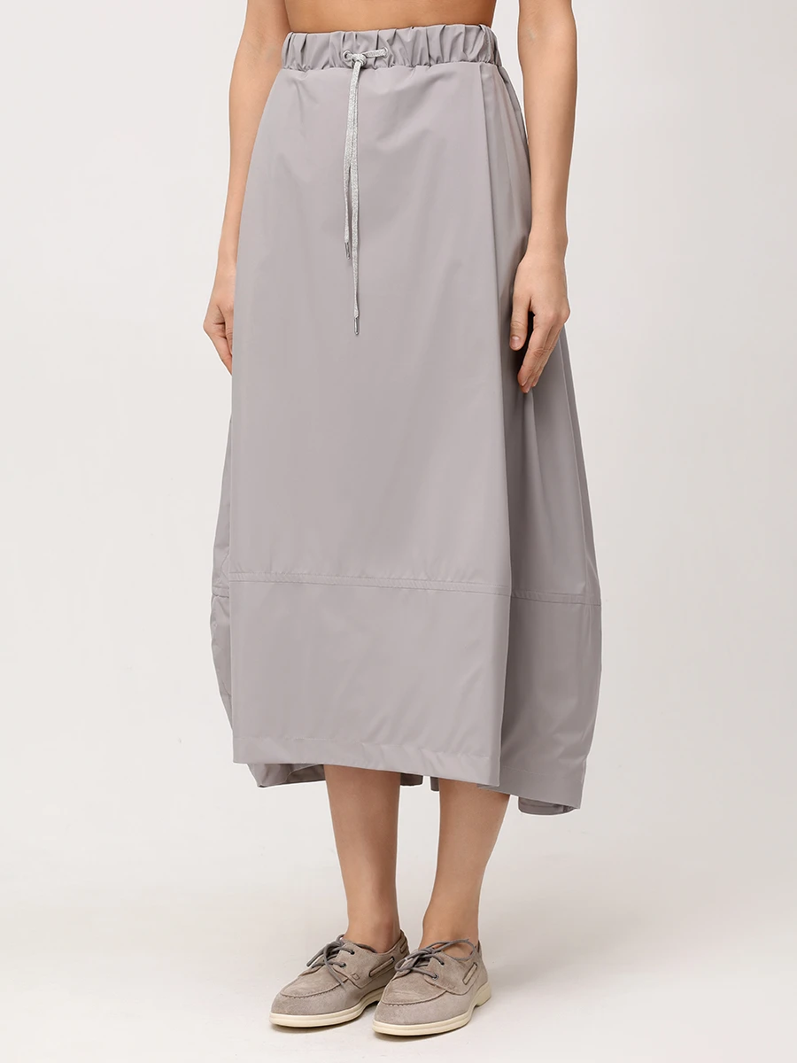 Юбка однотонная