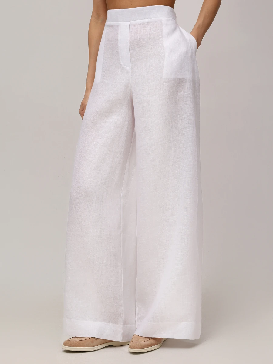 Брюки льняные