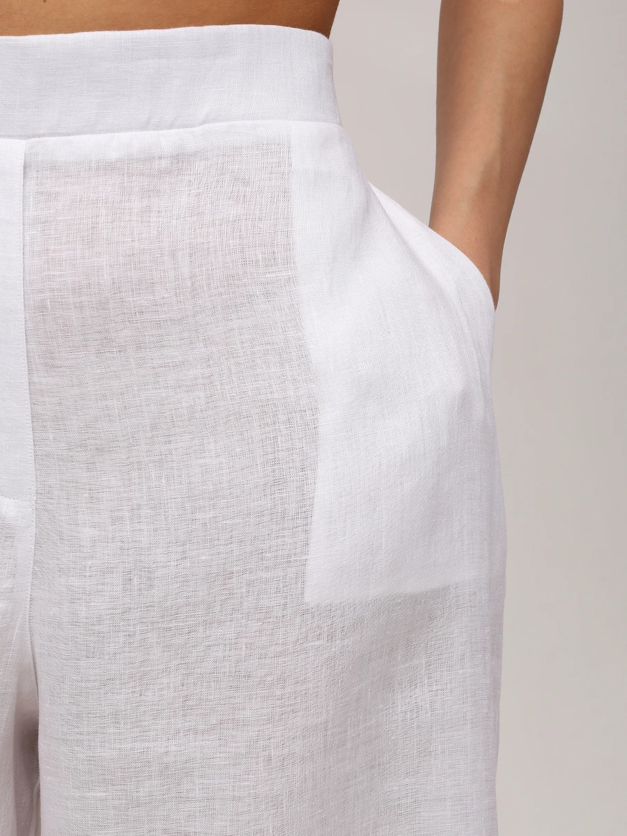 Брюки льняные