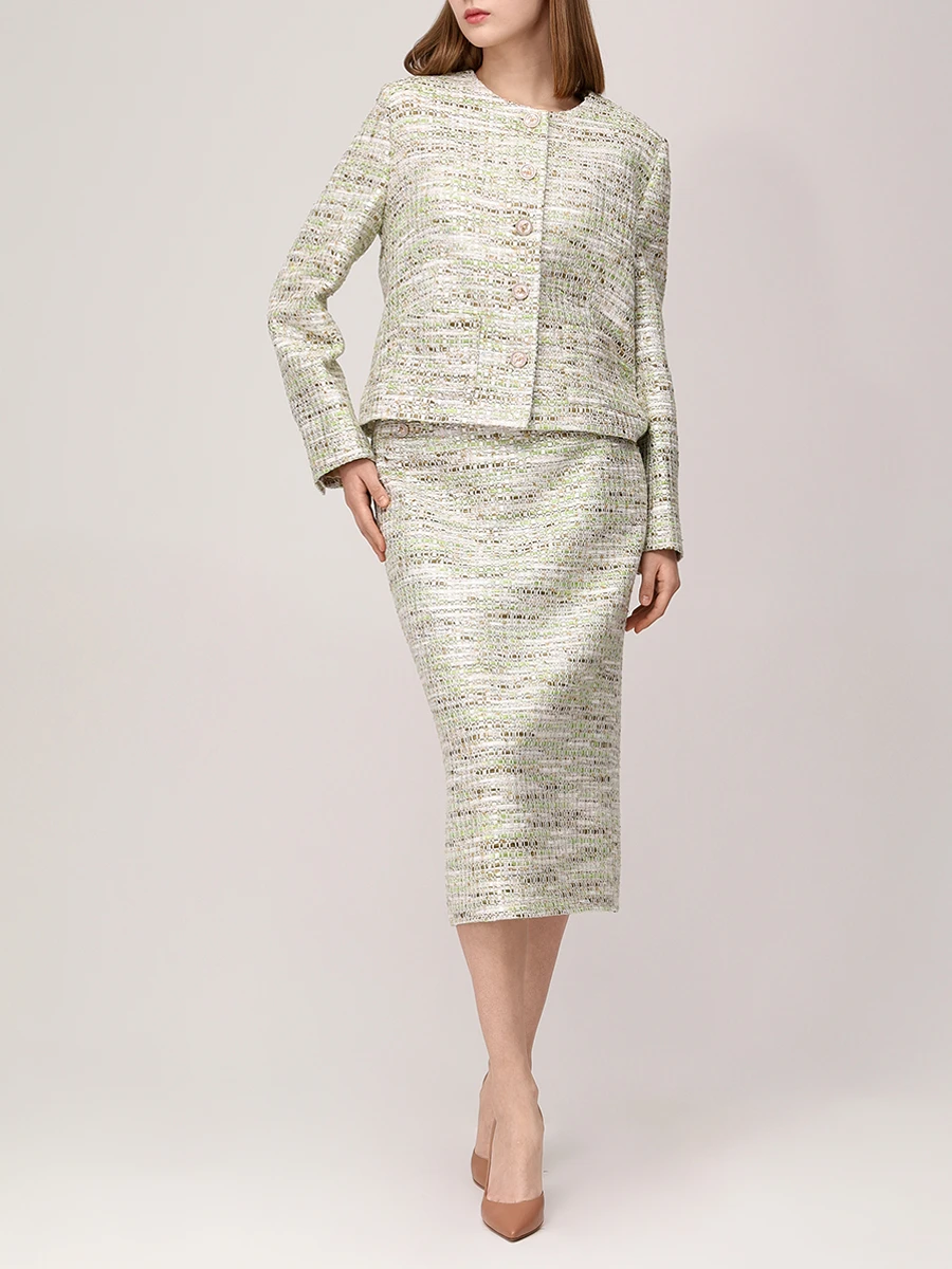 Жакет твидовый