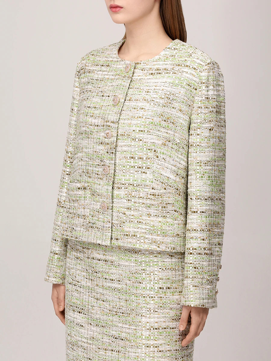 Жакет твидовый