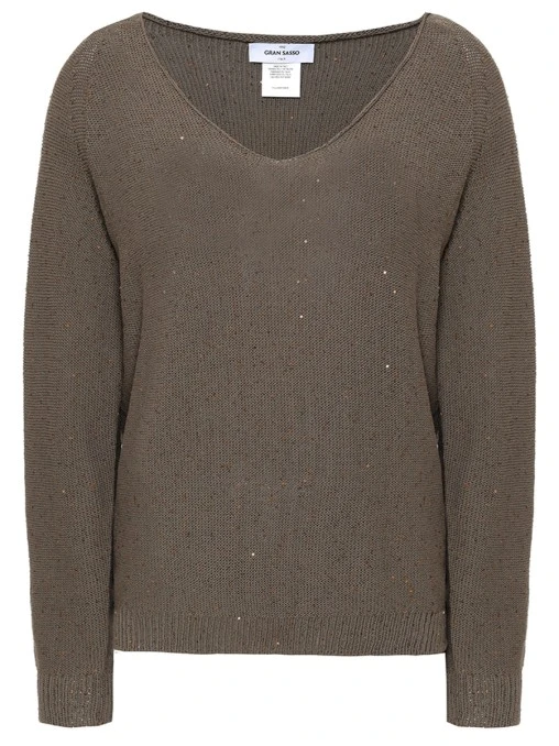 Пуловер хлопковый GRAN SASSO