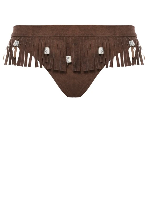 Плавки с бахромой NICOLE OLIVIER