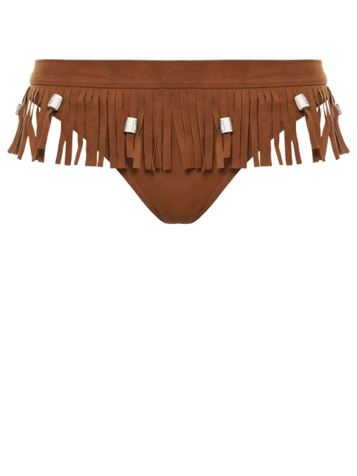 Плавки с бахромой NICOLE OLIVIER