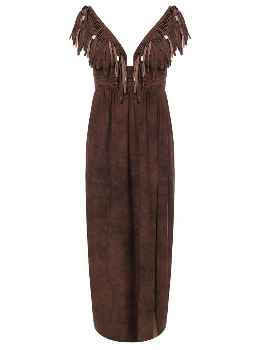 Платье с бахромой