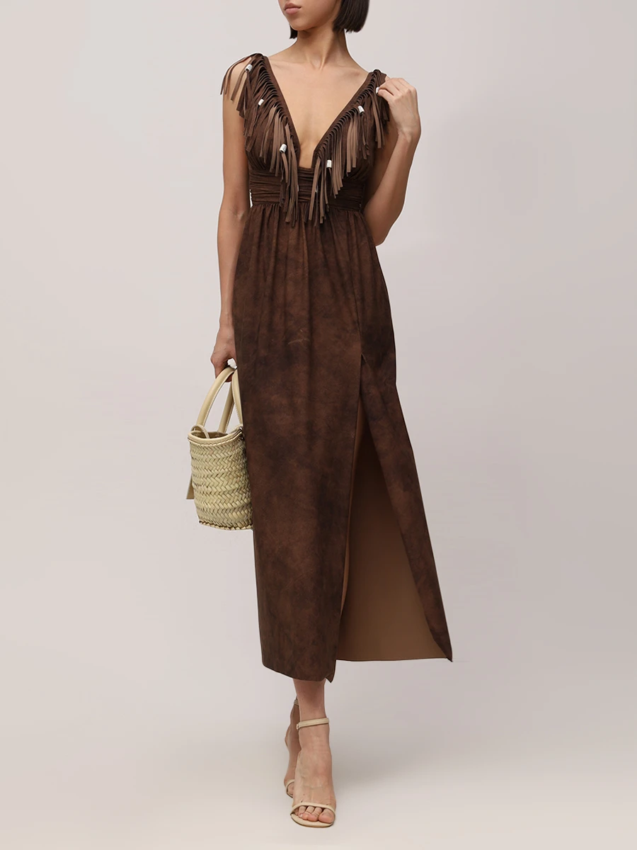 Платье с бахромой