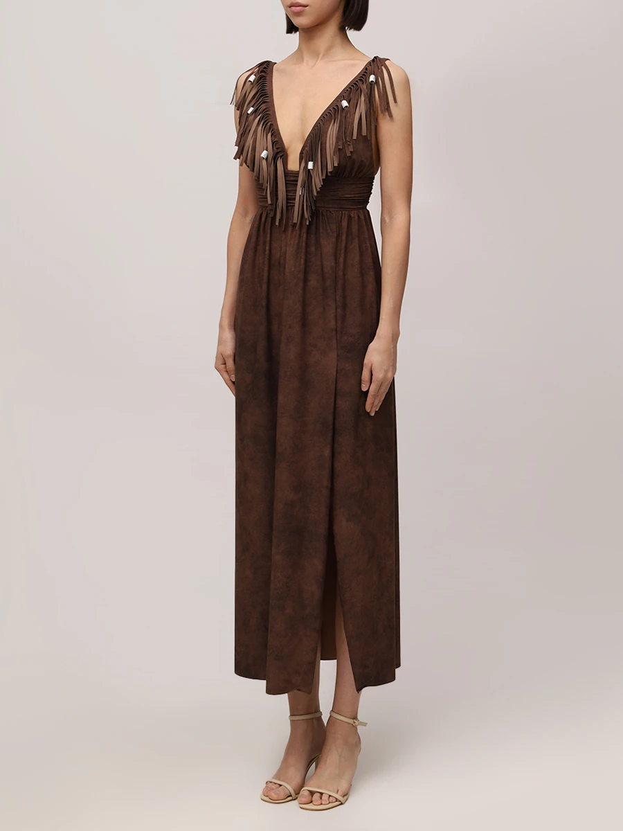 Платье с бахромой