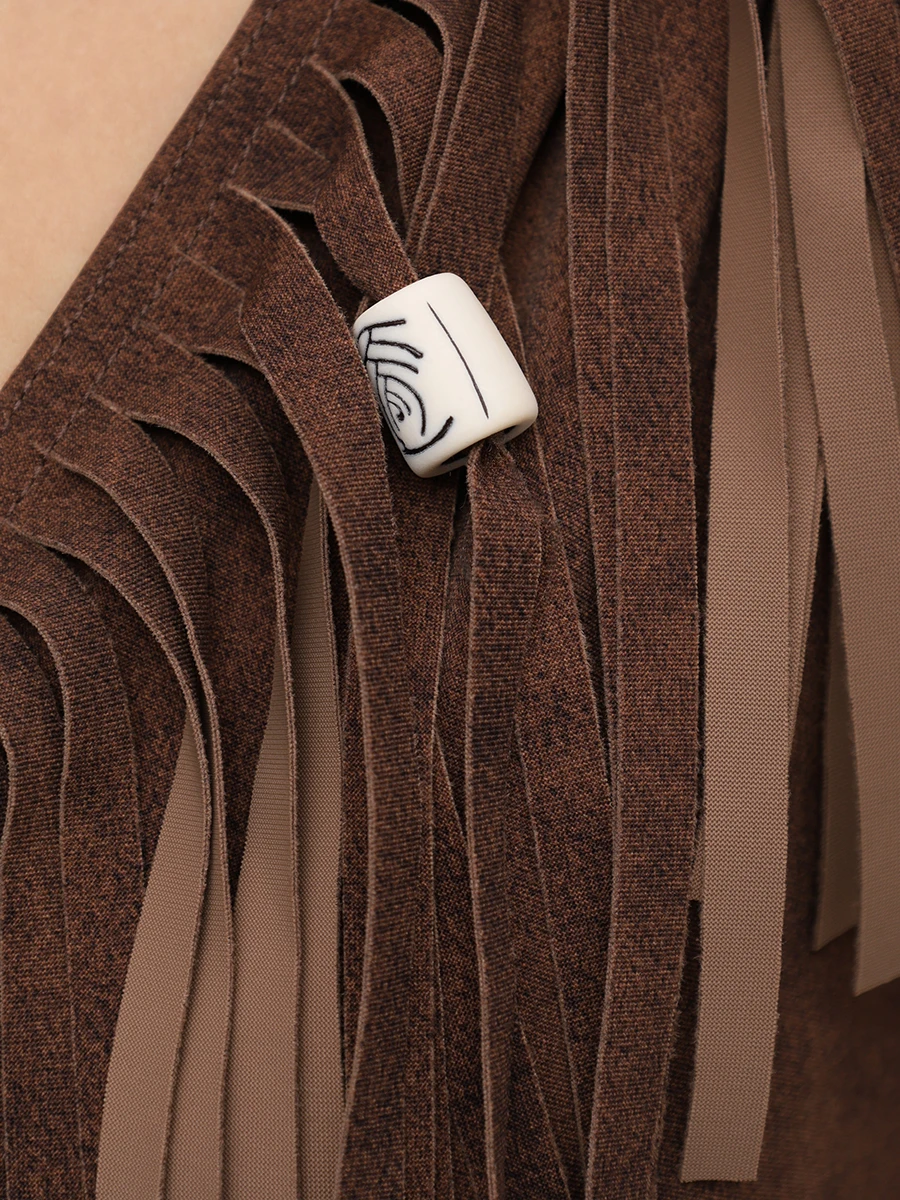 Платье с бахромой