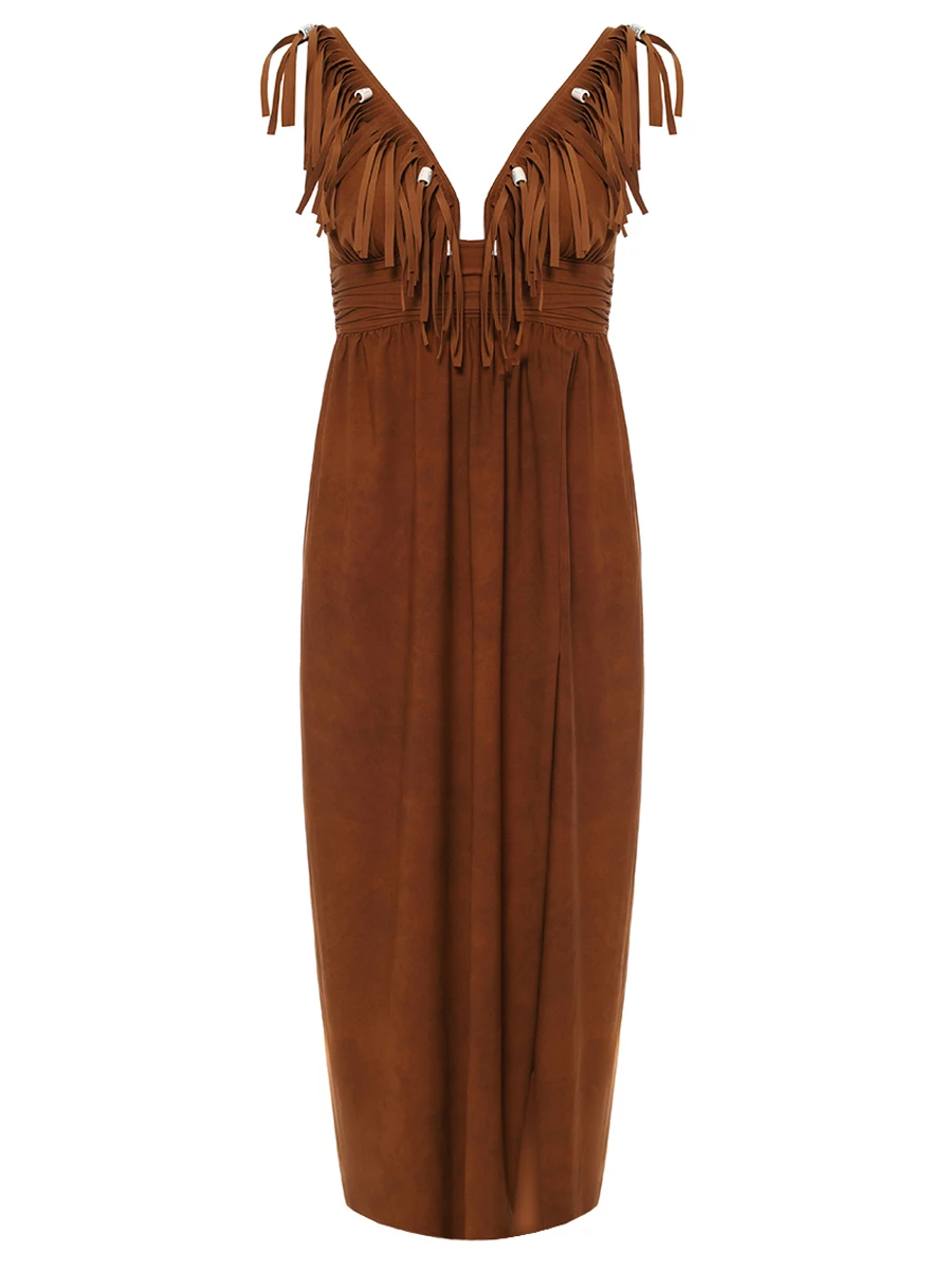 Платье с бахромой