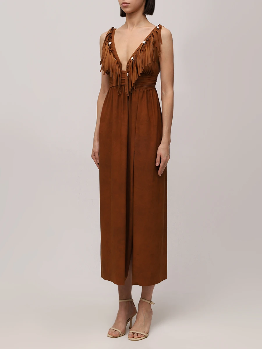 Платье с бахромой