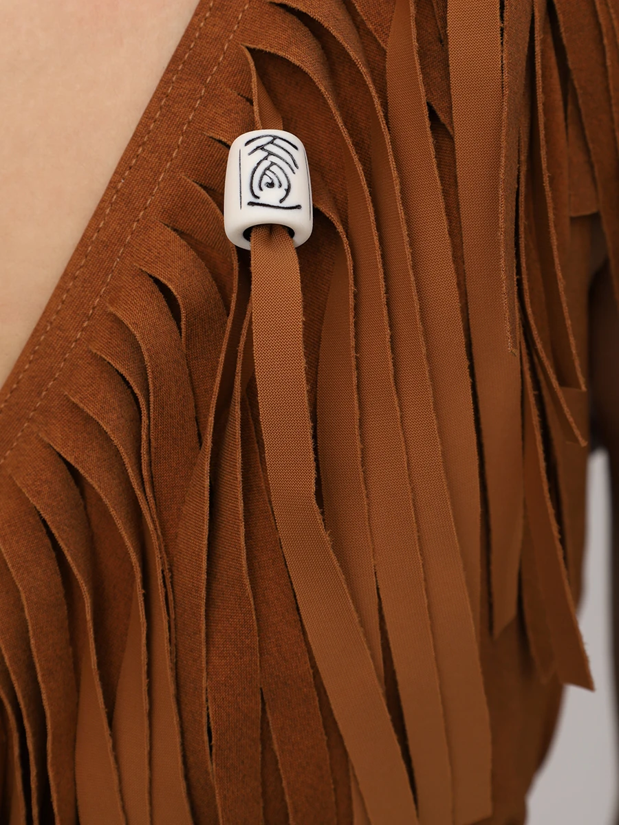 Платье с бахромой