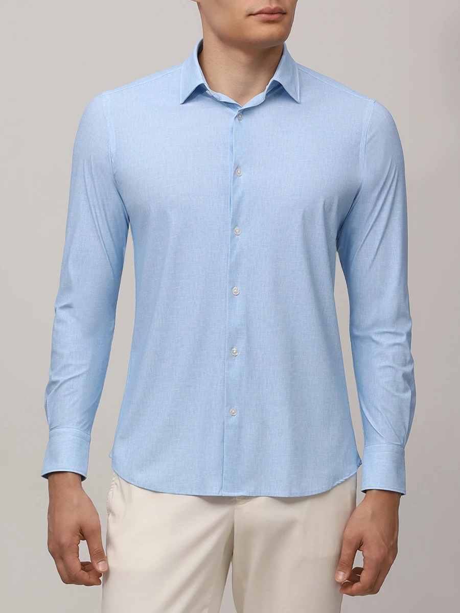 Рубашка однотонная