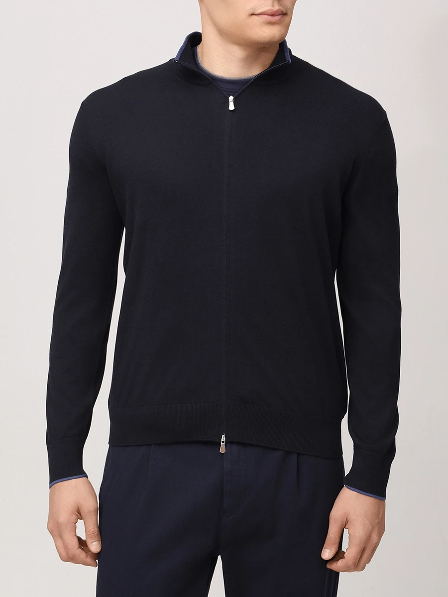 Кардиган из шелка и хлопка