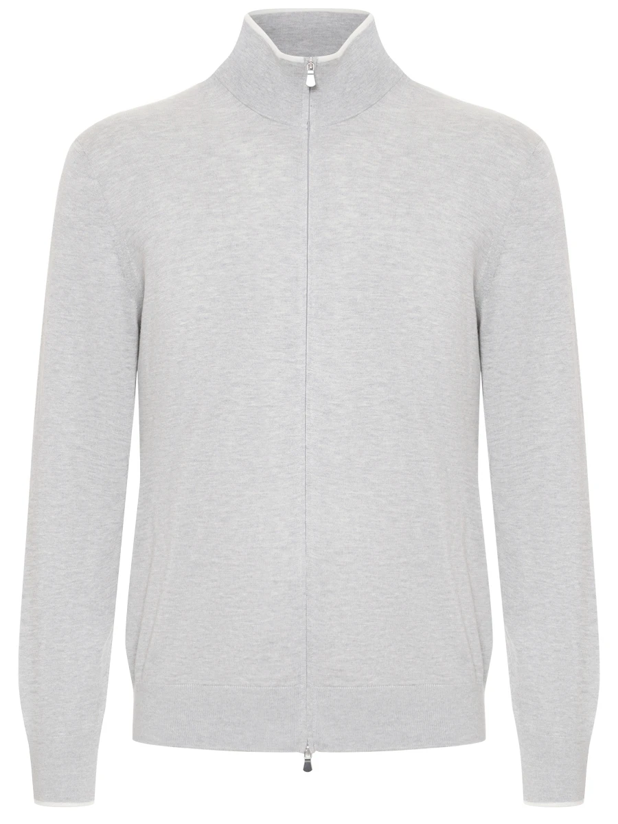 Кардиган из шелка и хлопка