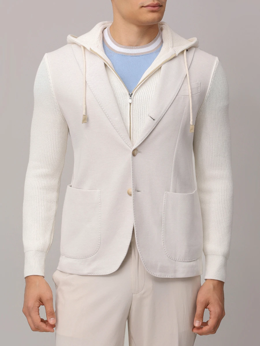 Пиджак комбинированный