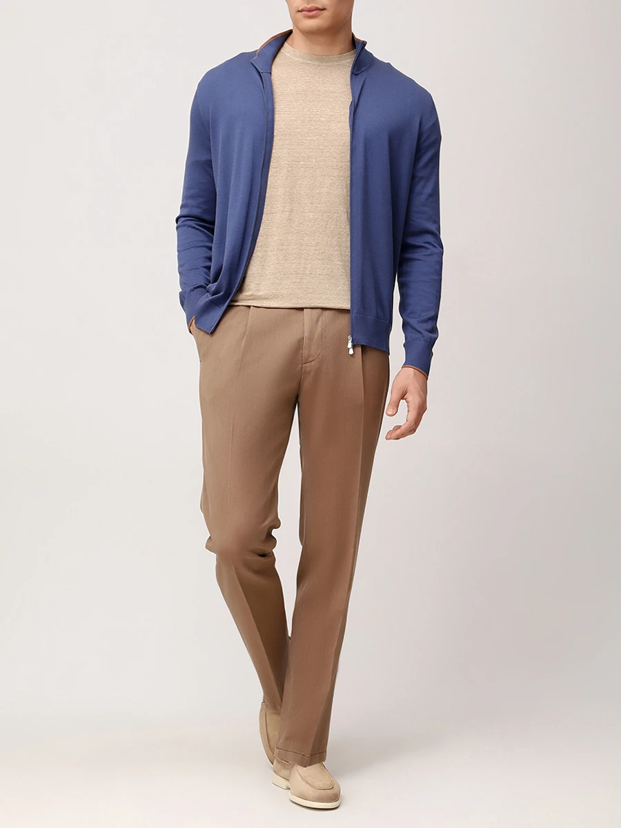 Кардиган из шелка и хлопка