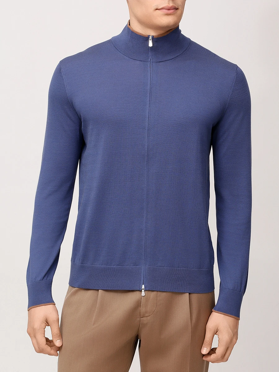 Кардиган из шелка и хлопка