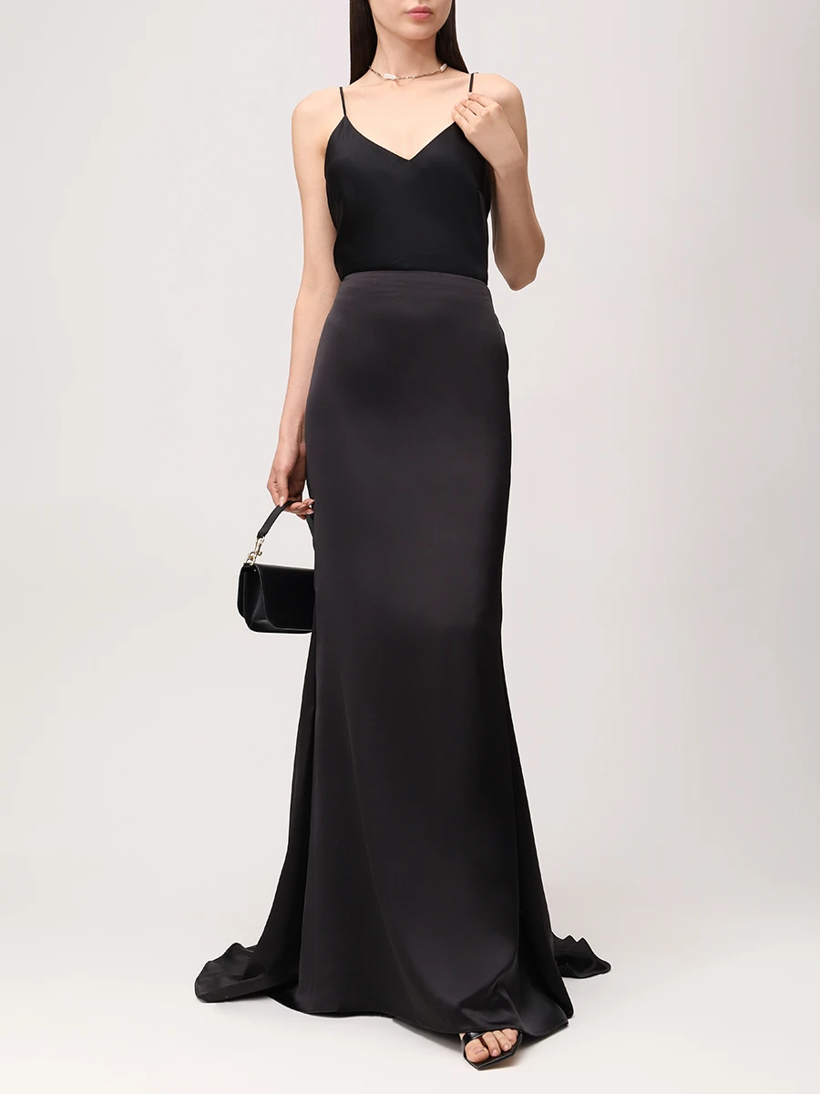 Юбка однотонная