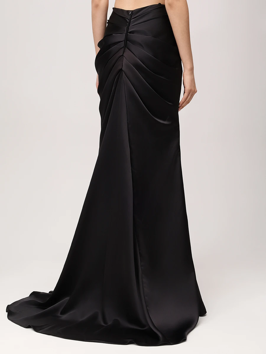 Юбка однотонная