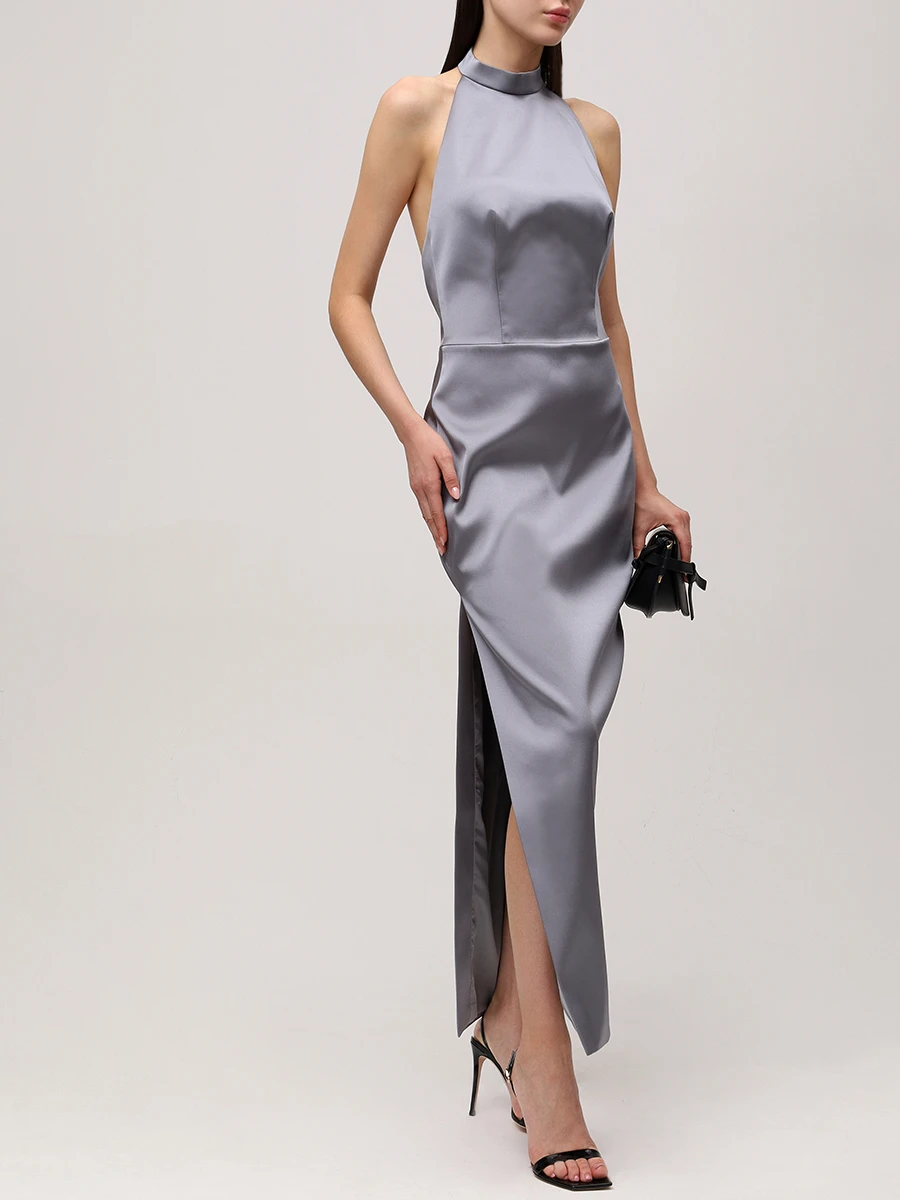 Платье атласное