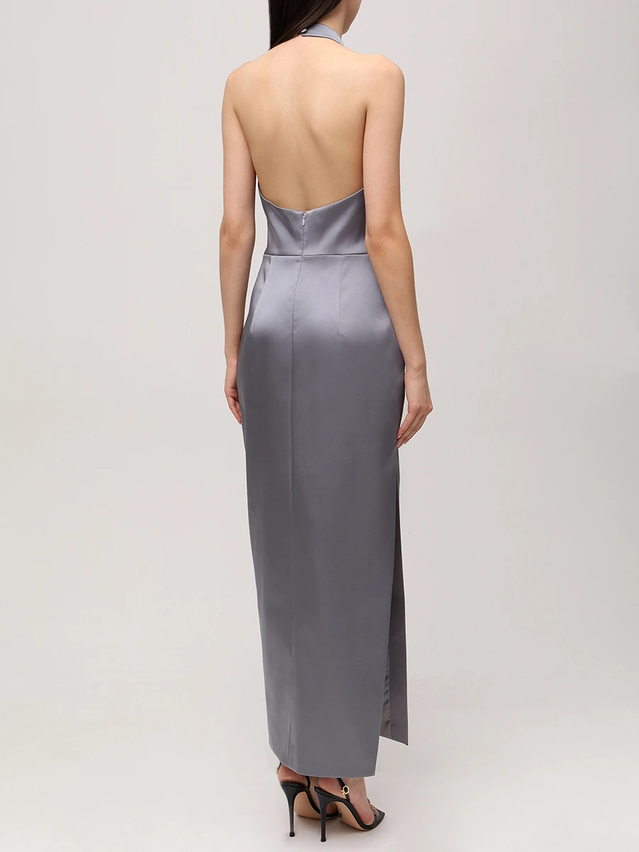 Платье атласное