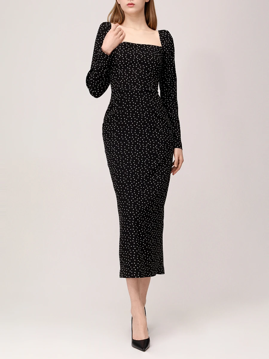 Платье шелковое