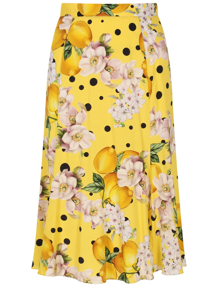 Юбка шелковая Lemon&Flowers