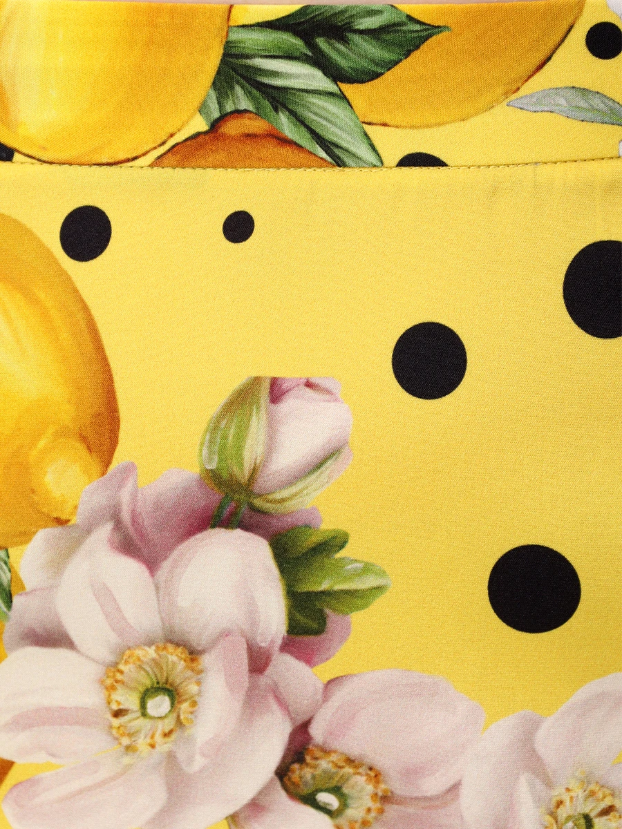 Юбка шелковая Lemon&Flowers