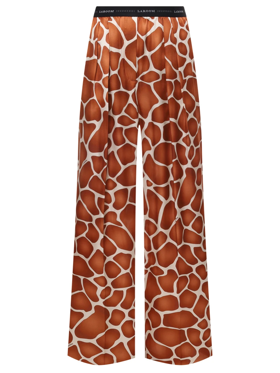 Брюки из хлопка и шелка