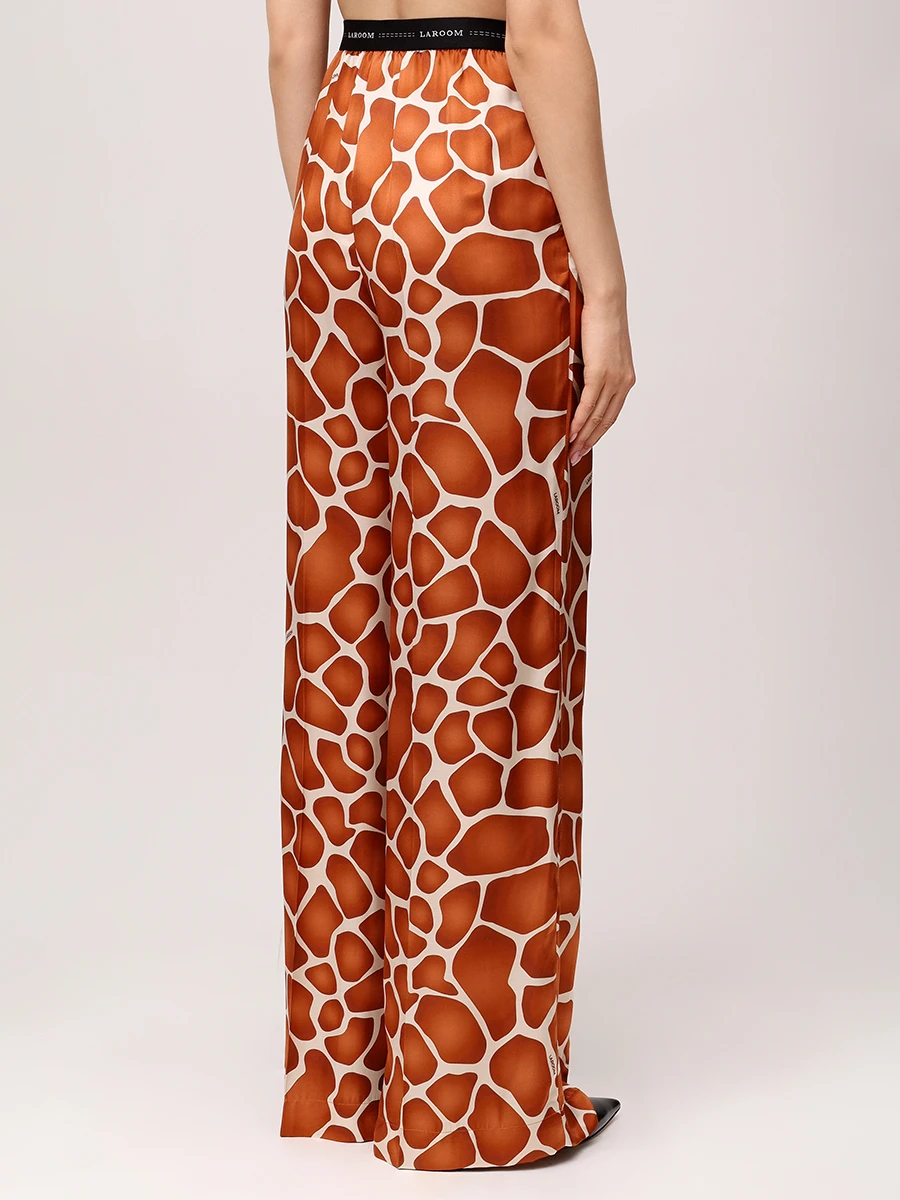 Брюки из хлопка и шелка