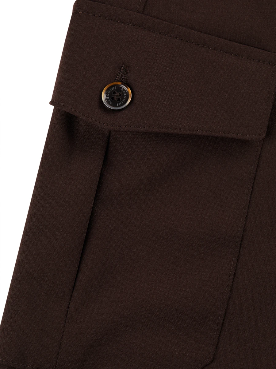 Брюки-карго однотонные