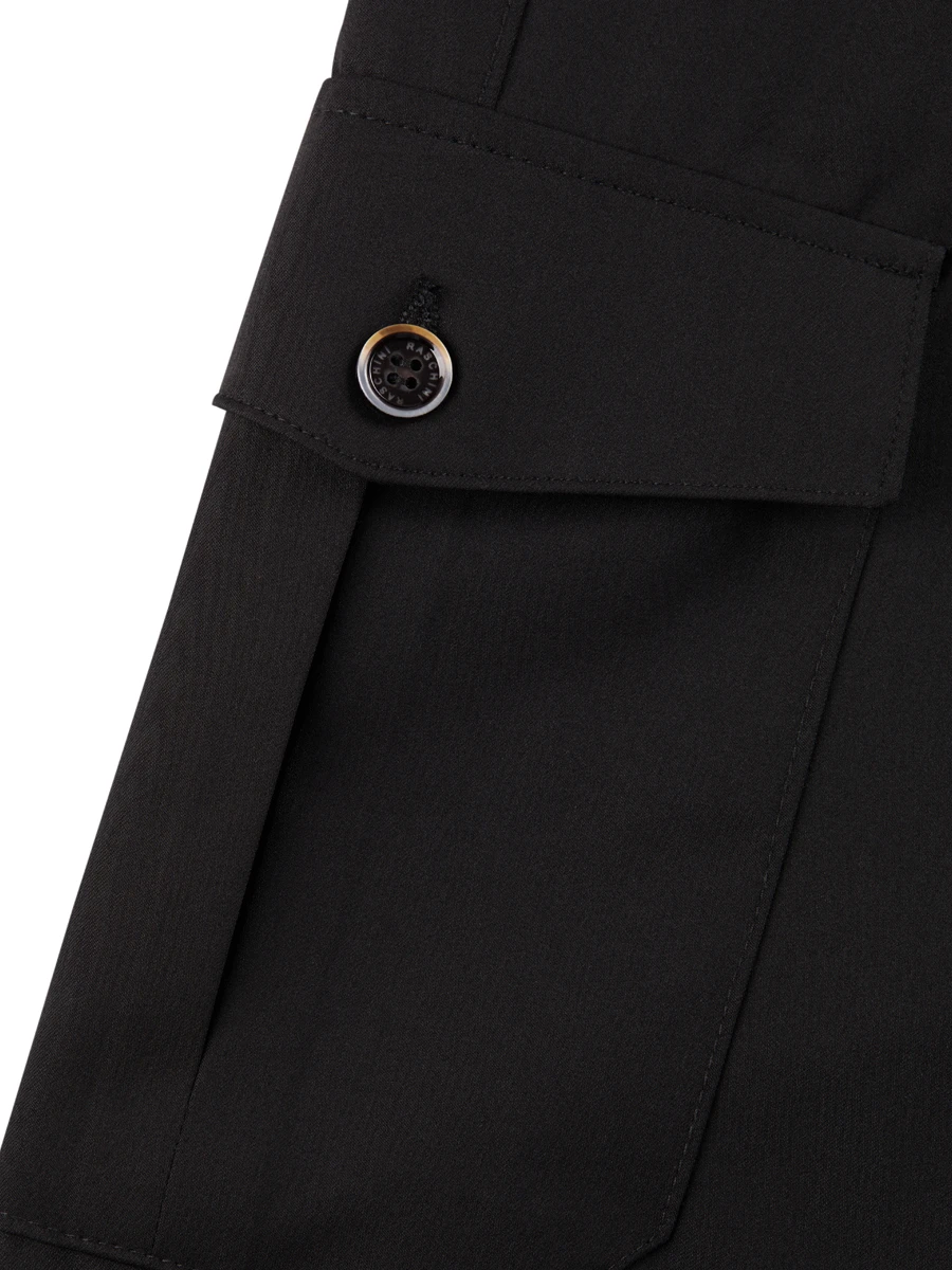 Брюки-карго однотонные