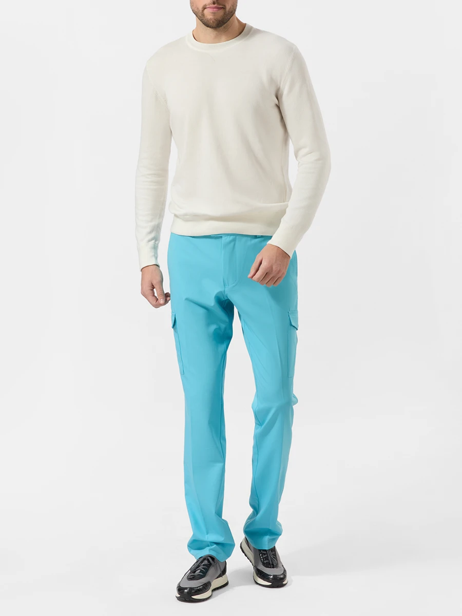 Брюки-карго однотонные