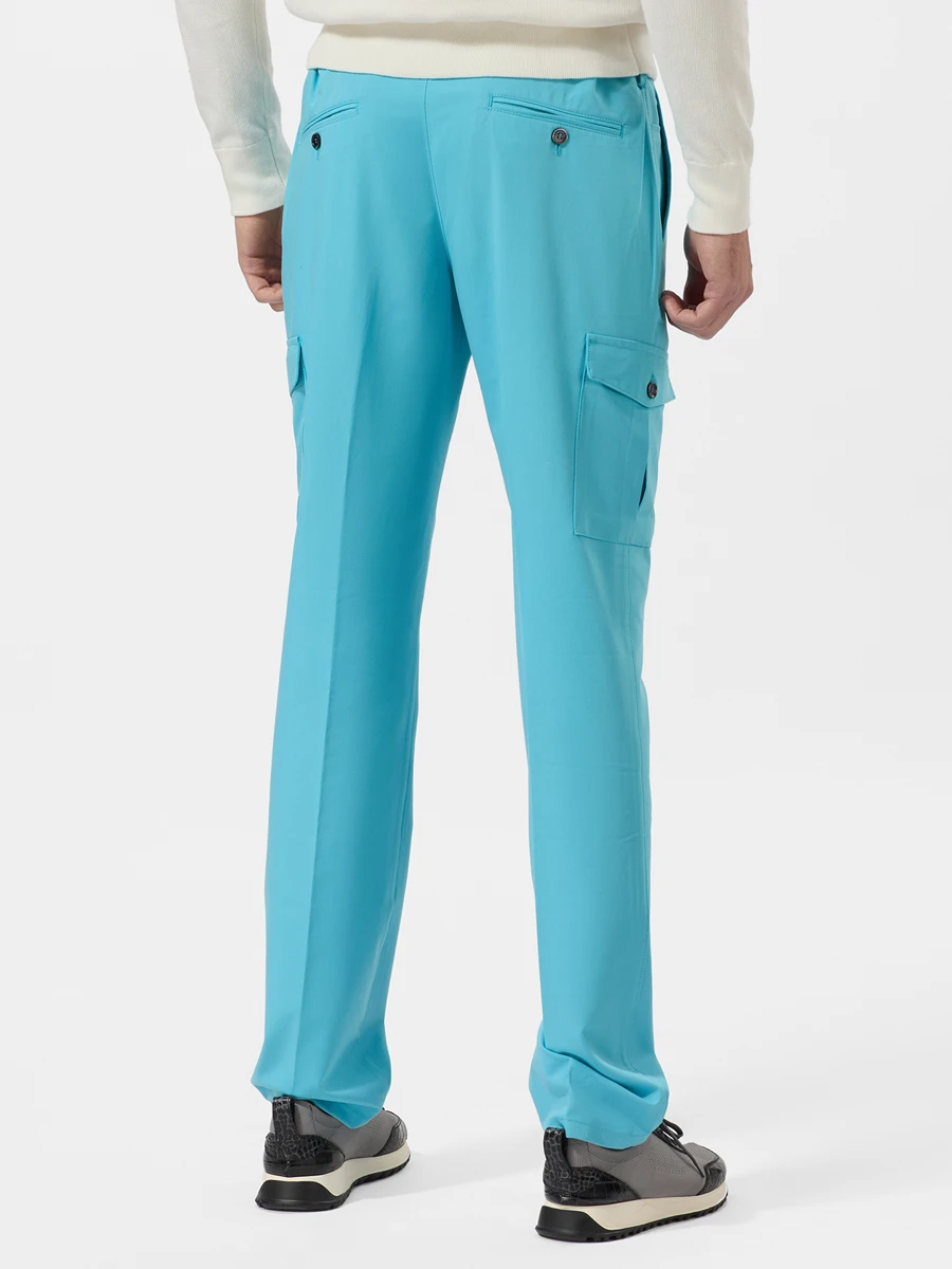 Брюки-карго однотонные