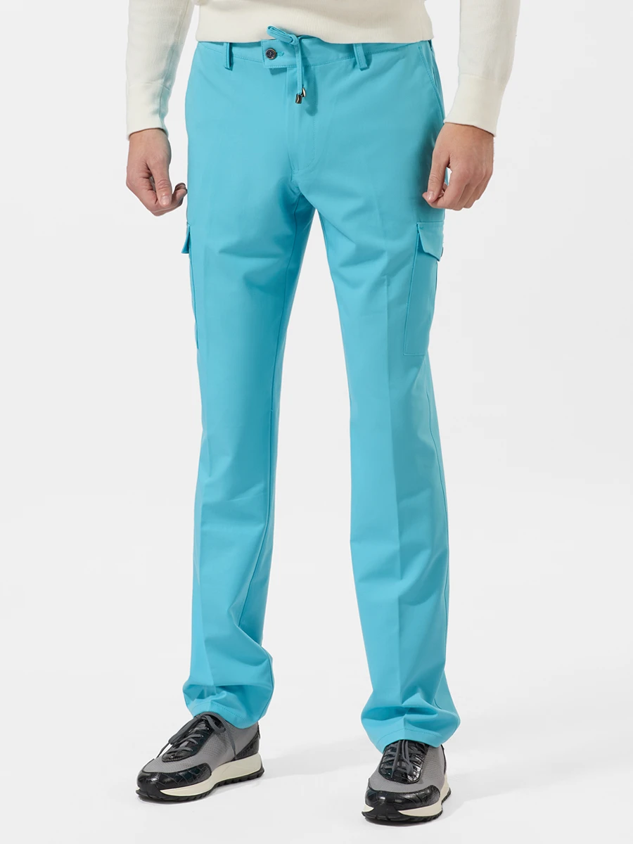 Брюки-карго однотонные