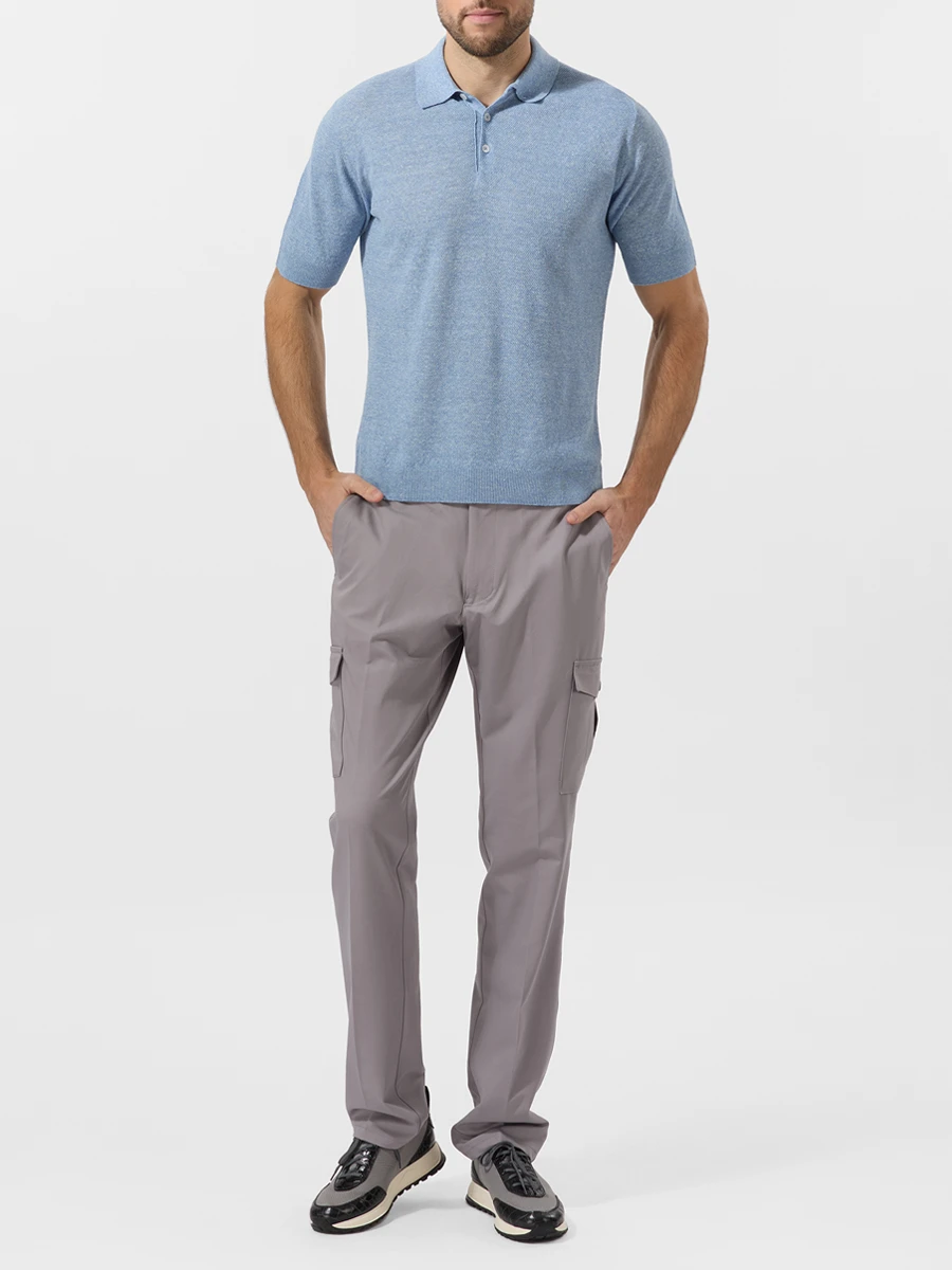 Брюки-карго однотонные