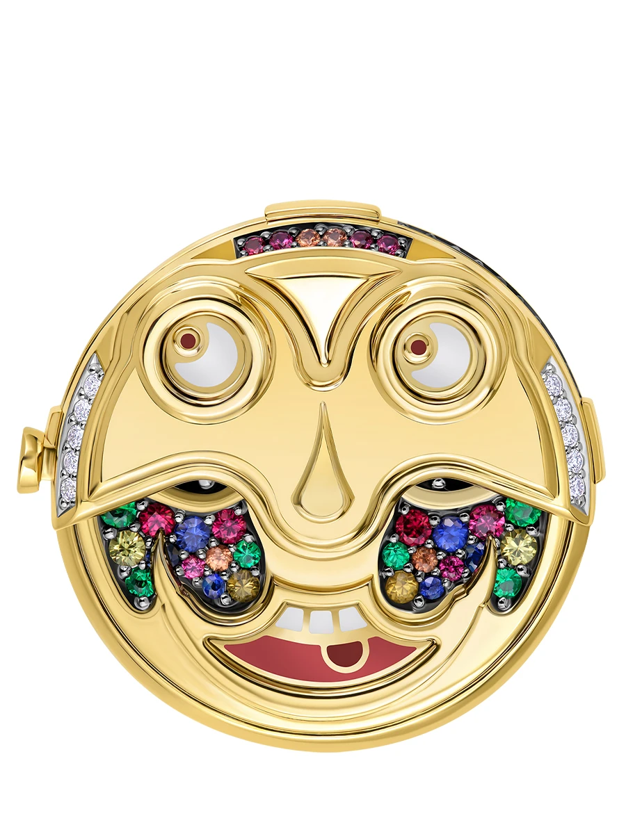 Кольцо с бриллиантами, рубинами, сапфирами и изумрудами