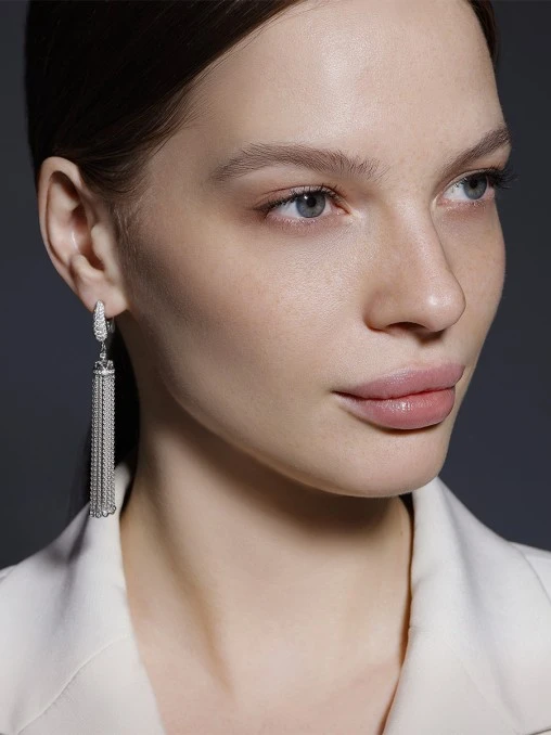 Серьги с бриллиантами CHAMOVSKIKH JEWELLERY HOUSE