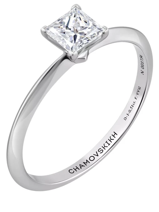 Кольцо с бриллиантом CHAMOVSKIKH JEWELLERY HOUSE