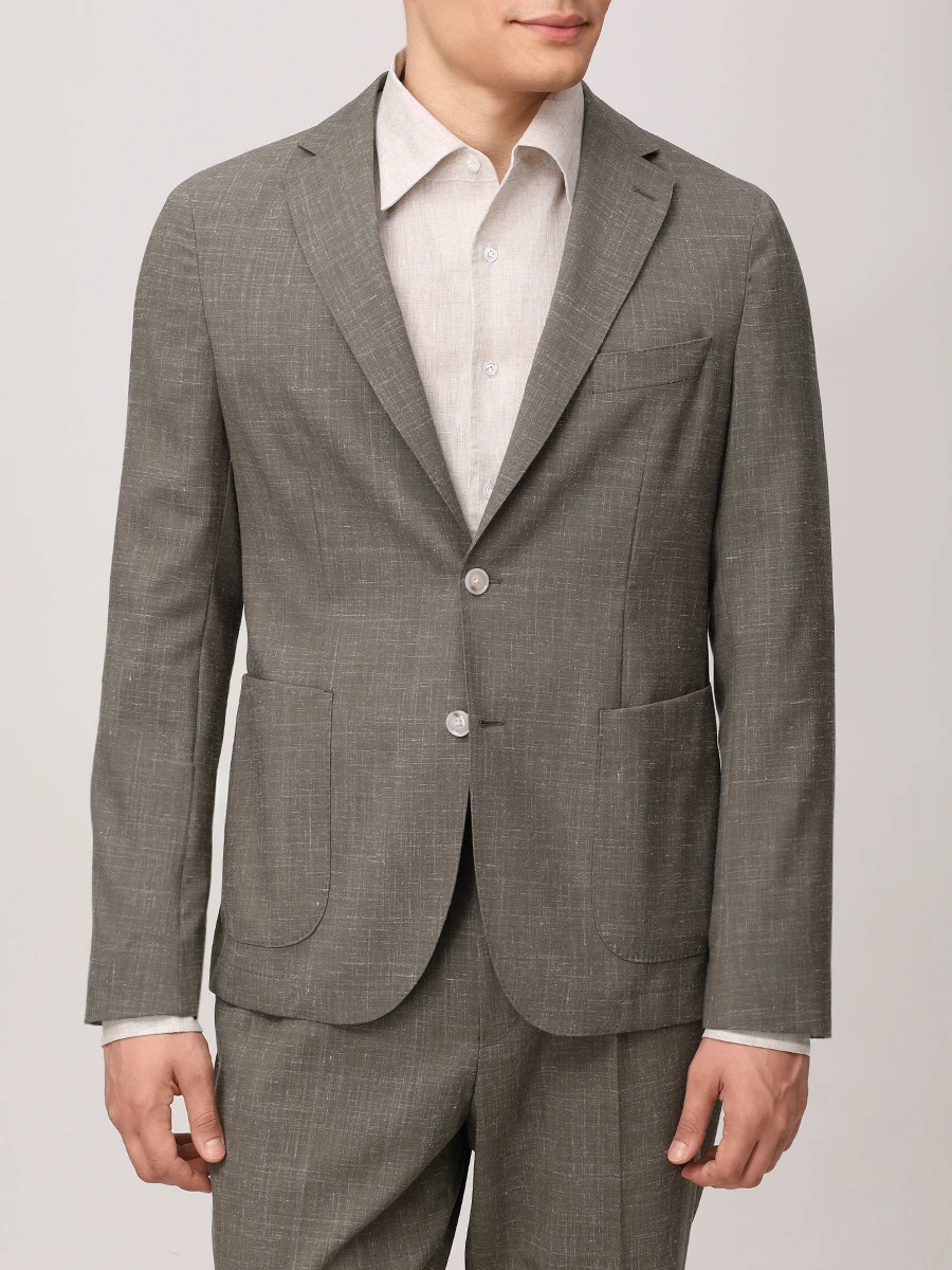 Костюм из шерсти и льна