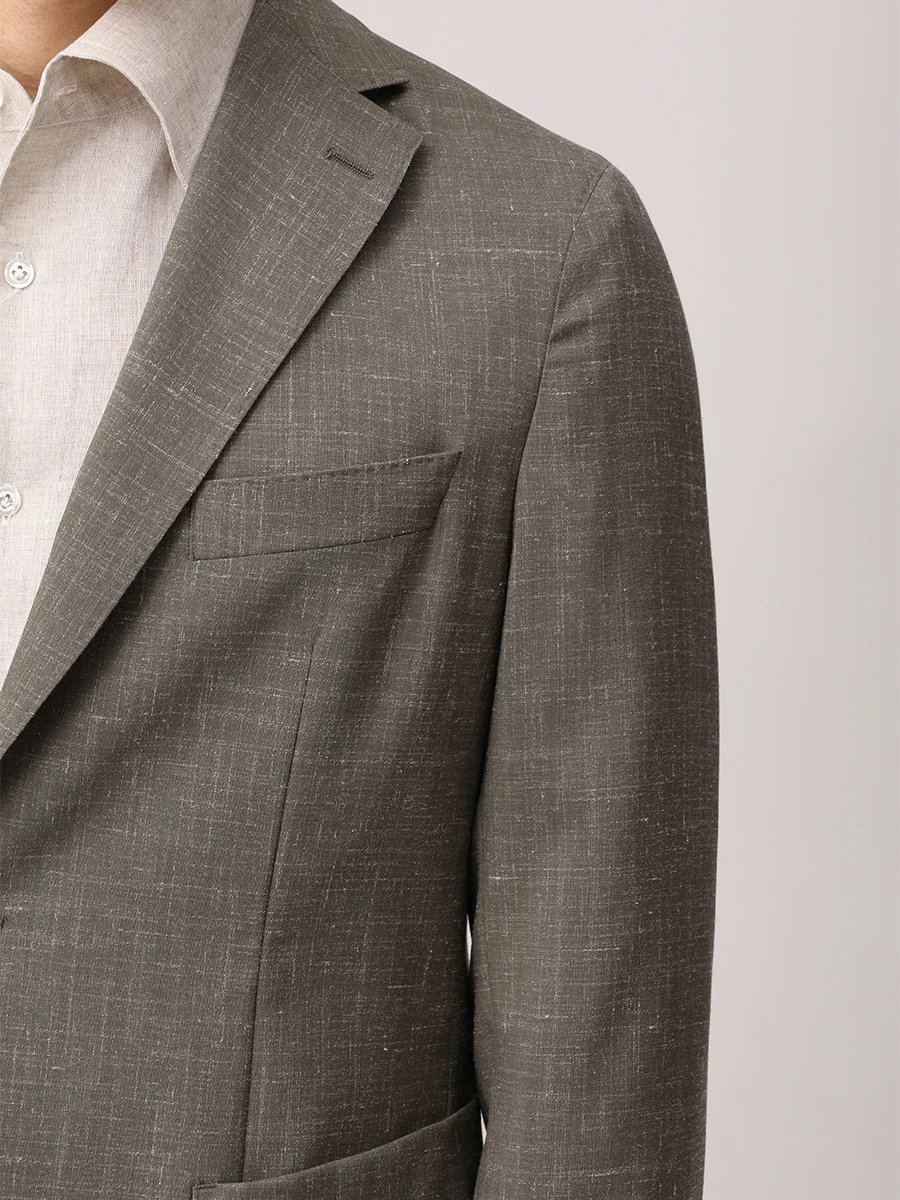 Костюм из шерсти и льна