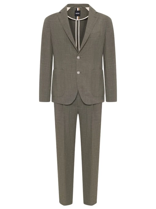 Костюм из шерсти и льна BOSS