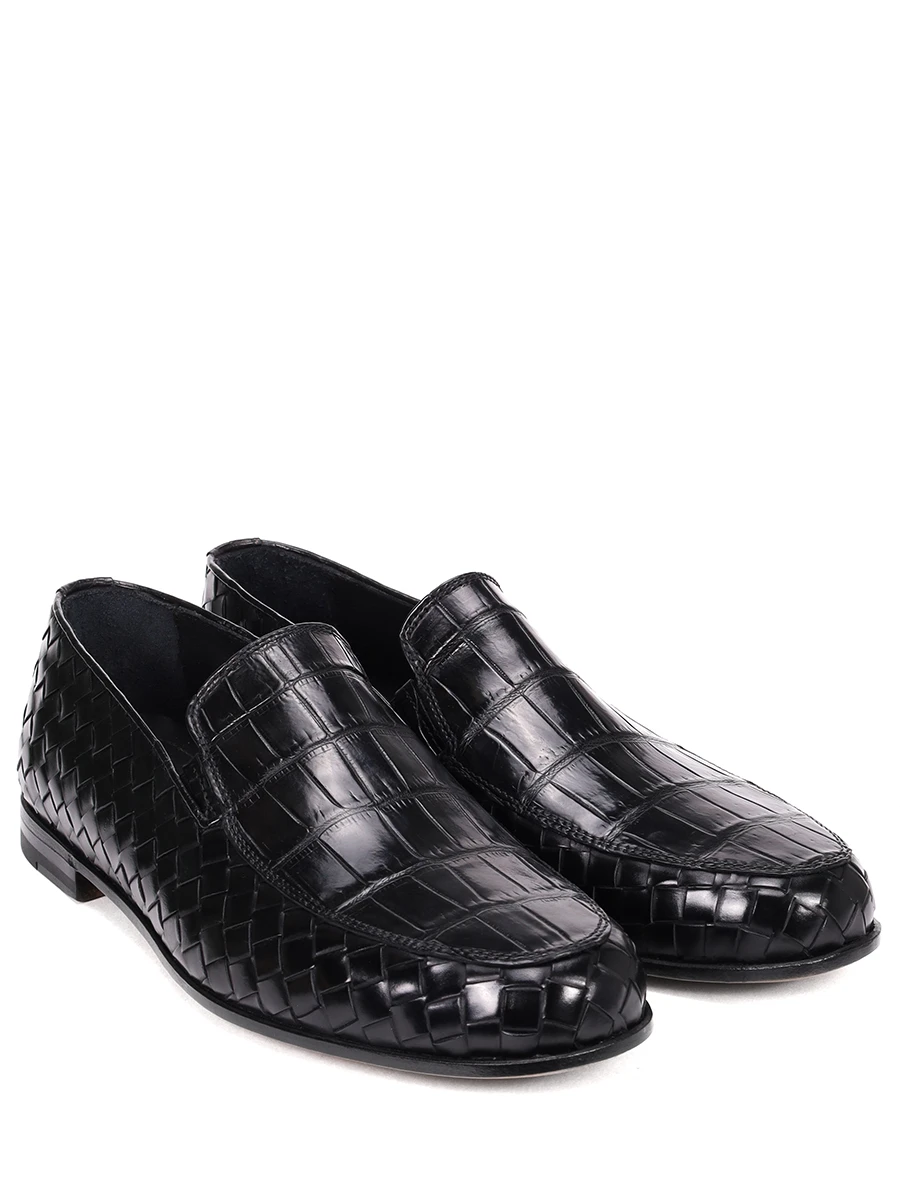 Лоферы с кожей крокодила