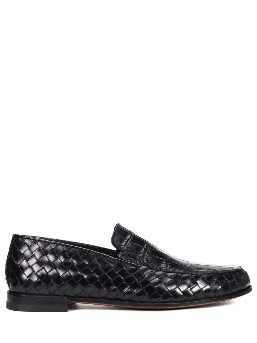 Лоферы с кожей крокодила BONTONI