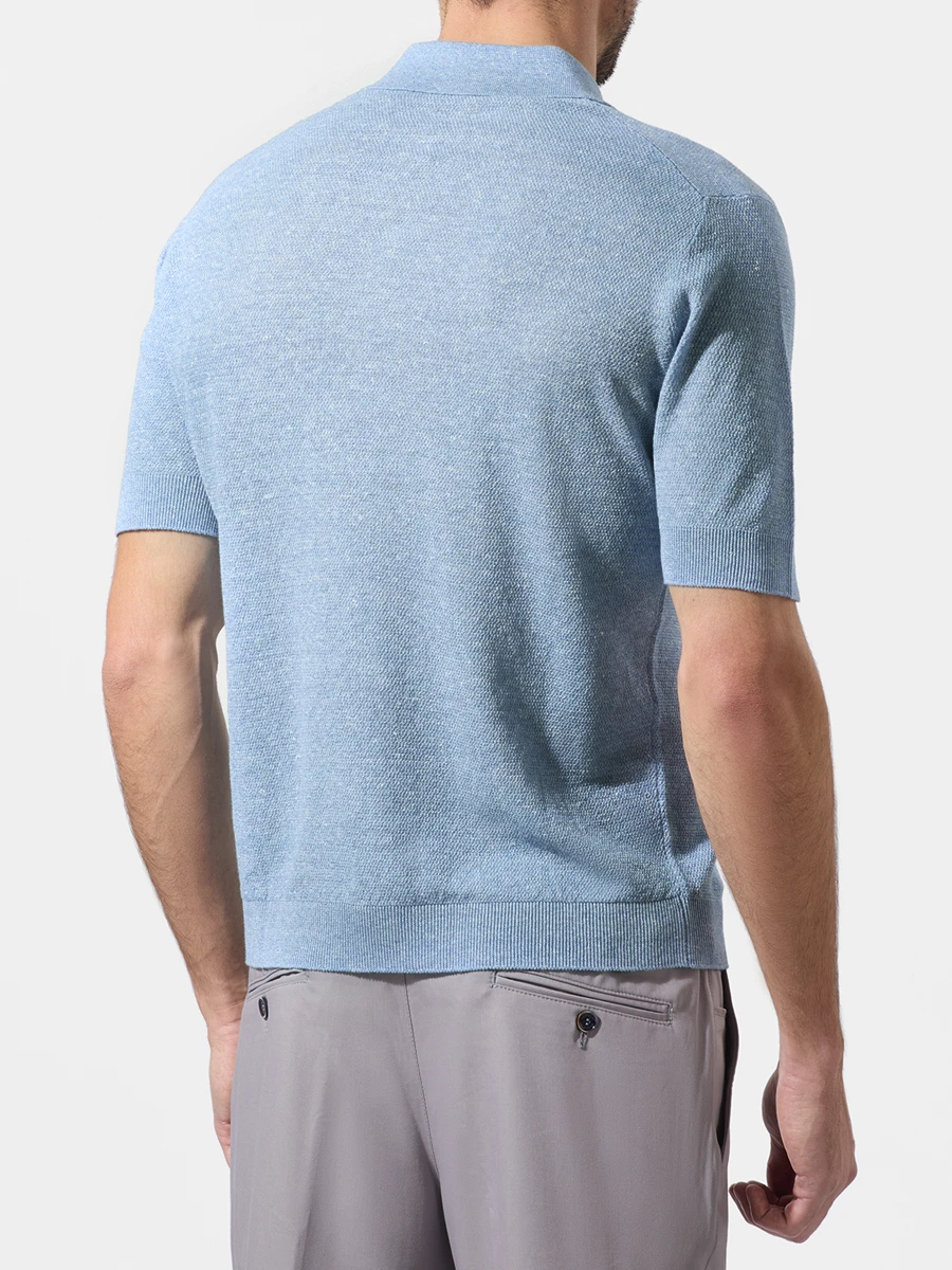 Поло изо льна и хлопка