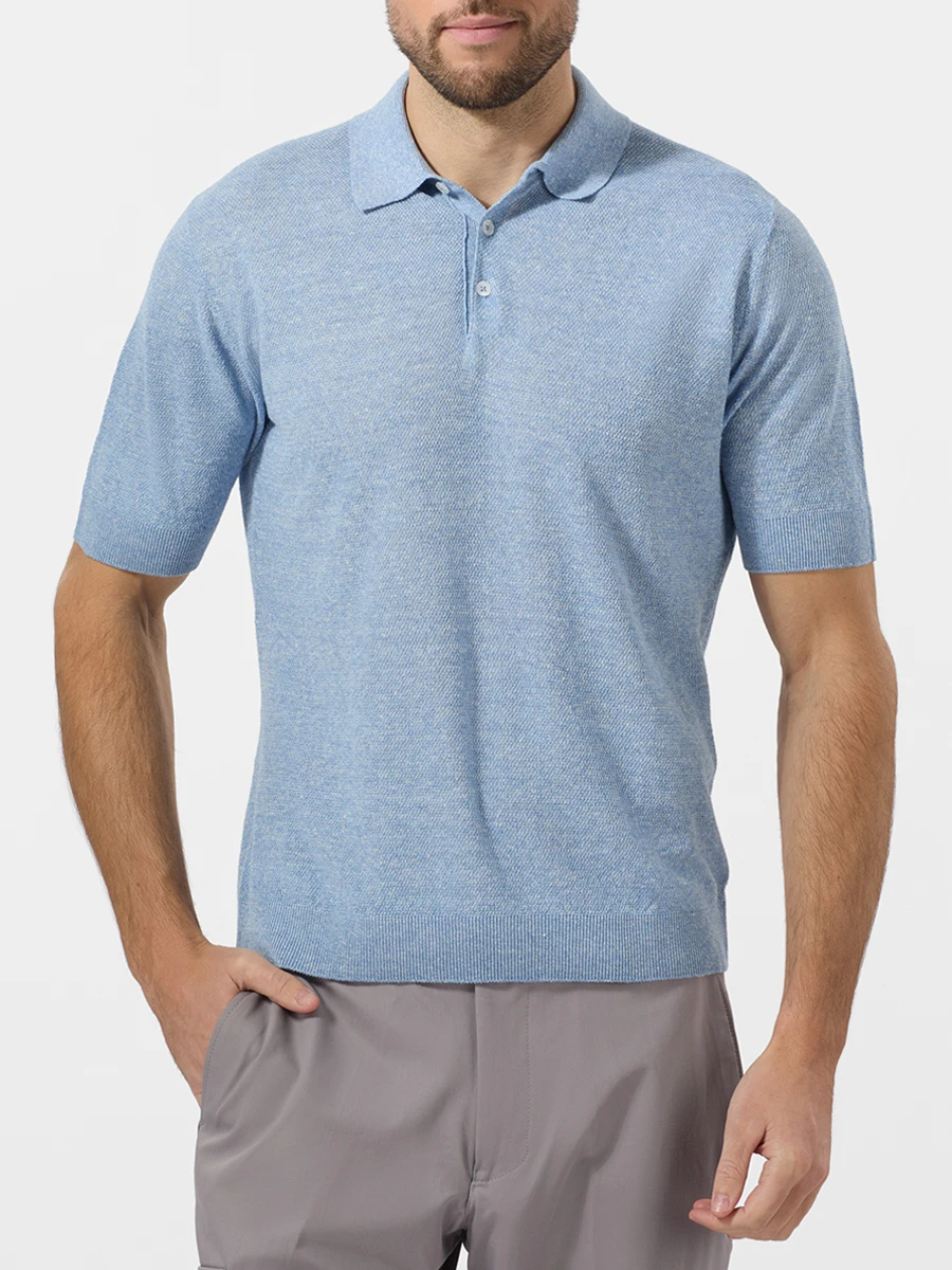 Поло изо льна и хлопка