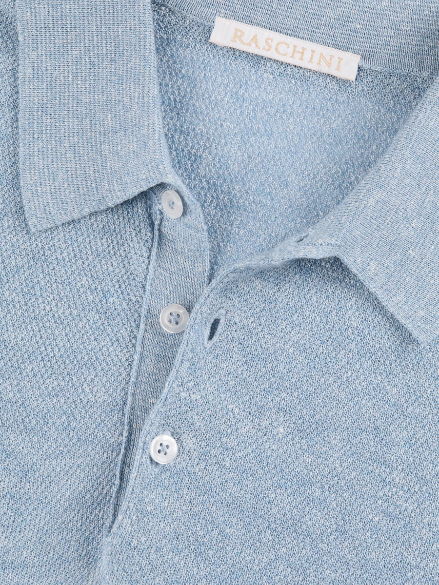 Поло изо льна и хлопка